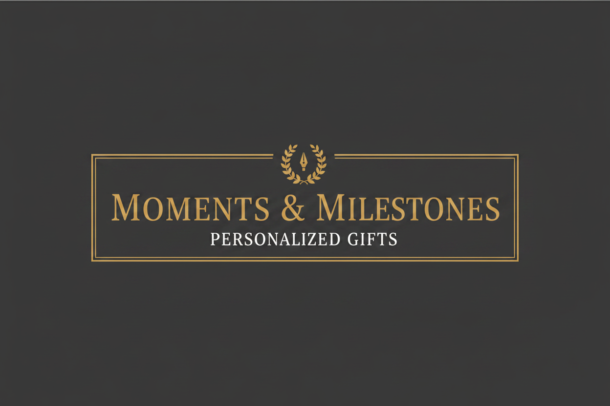 Moments & Milestones Logo - Inverted
